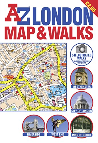 Stock image for London Map and Walks (Street Maps and Atlases) for sale by Brit Books