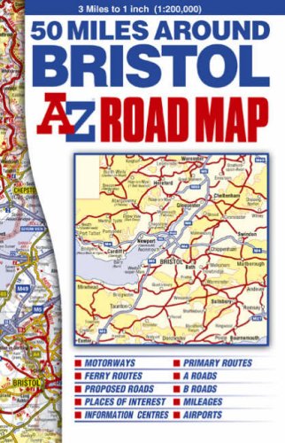 Stock image for 50 Miles Around Bristol Road Map (A-Z Road Maps & Atlases) for sale by Hay-on-Wye Booksellers