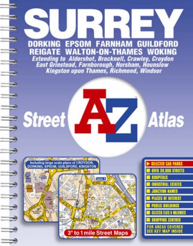 Beispielbild fr Surrey Street Atlas zum Verkauf von WorldofBooks