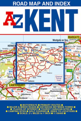 Kent Road Map - Geographers A-Z Map Company