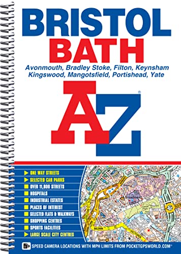 9781843486237: Bristol and Bath A-Z Street Atlas (spiral)