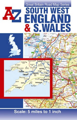 9781843486633: South West England & South Wales Road Map (Great Britain Road Maps 5 Miles to 1 Inch)