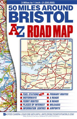 Stock image for 50 Miles around Bristol Road Map (A-Z Road Maps & Atlases) for sale by WorldofBooks