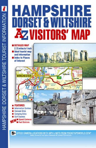 Stock image for A-Z Hampshire Dorset & Wiltshire Road Map for sale by WorldofBooks