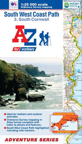 Beispielbild fr SW Coast Path South Cornwall Adventure Atlas (A-Z Adventure Atlas) zum Verkauf von WorldofBooks