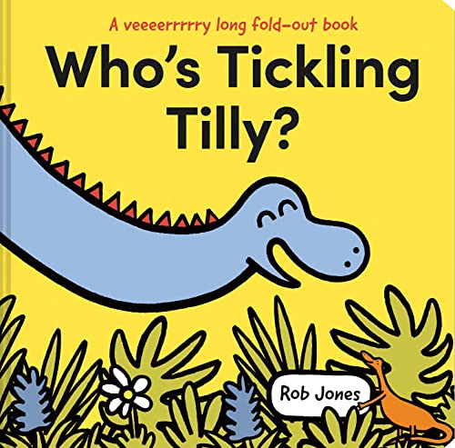 Beispielbild fr Who's Tickling Tilly?: An illustrated childrens concertina book with two metres of fold-out dinosaur fun (A VERY long fold-out book) zum Verkauf von WorldofBooks