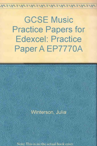 9781843670018: Practice Paper A (EP7770A) (GCSE Music Practice Papers for Edexcel)
