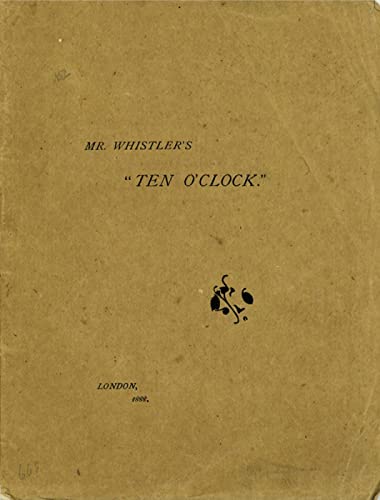 9781843680758: Mr. Whistler's Ten O'Clock