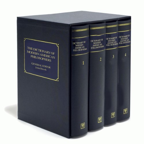 9781843710370: The Dictionary Of Modern American Philosophers (4 Volume Set)