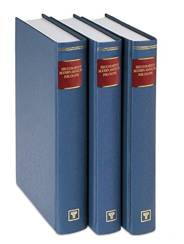 Stock image for Bibliography of modern American philosophers, vol. 1-3 (complete). for sale by Wissenschaftliches Antiquariat Kln Dr. Sebastian Peters UG