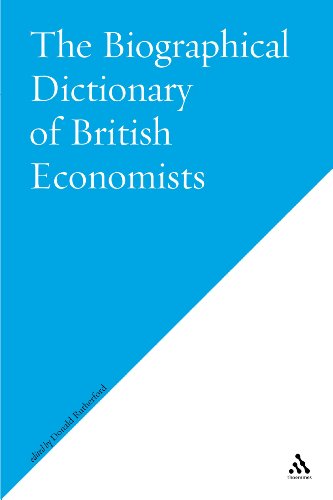 Stock image for Biographical Dictionary Of British Economists for sale by Housing Works Online Bookstore