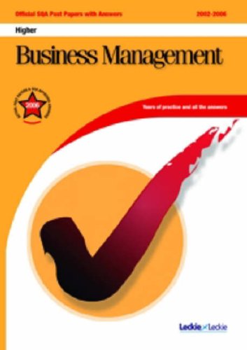 9781843724353: Business Management Higher SQA Past Papers