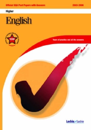 Stock image for English Higher SQA Past Papers 2003 - 2006 (Official Sqa Past Paper) for sale by WorldofBooks