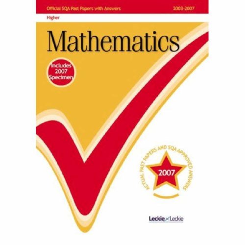 Imagen de archivo de Maths Higher 2007/2008 SQA Past Papers a la venta por WorldofBooks