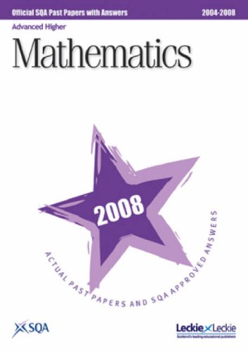 9781843726937: Maths Advanced Higher SQA Past Papers 2008