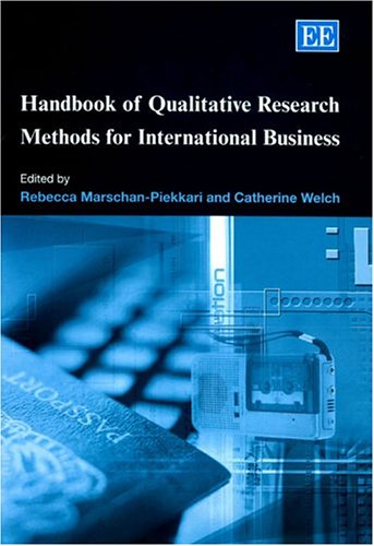 9781843760832: Handbook of Qualitative Research Methods for International Business (Research Handbooks in Business and Management series)