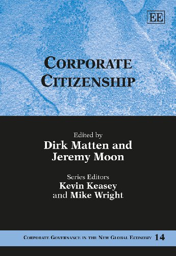 Beispielbild fr Corporate Citizenship (Corporate Governance in the New Global Economy Series) zum Verkauf von HR1 Books