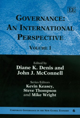9781843768869: Governance: An International Perspective, Vol. 1 (Corporate Governance in the New Global Economy series, 6)
