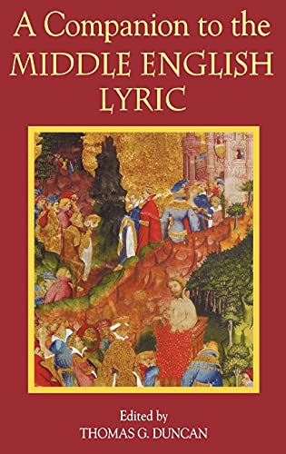 Beispielbild fr A Companion to the Middle English Lyric zum Verkauf von Better World Books