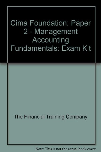 Beispielbild fr Cima Foundation: Paper 2 - Management Accounting Fundamentals: Exam Kit zum Verkauf von AwesomeBooks