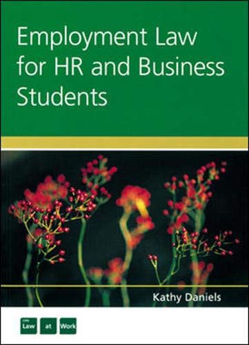 Employment Law for Hr and Business Students (9781843980285) by [???]