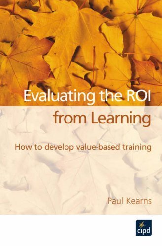 Beispielbild fr Evaluating the ROI from Learning zum Verkauf von SecondSale