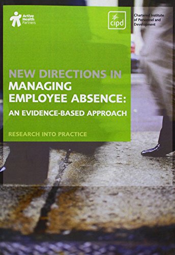 New Directions in Managing Employee Absence (9781843981855) by Peter Spurgeon