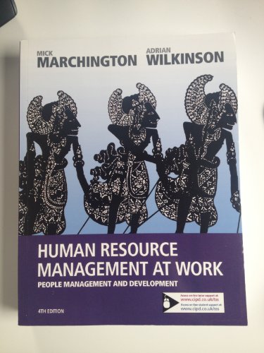 Beispielbild fr Human Resource Management at Work: People Management and Development (UK PROFESSIONAL BUSINESS Management / Business) zum Verkauf von WorldofBooks