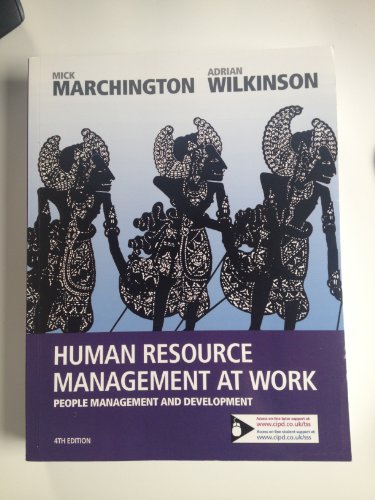Stock image for Human Resource Management at Work: People Management and Development for sale by AwesomeBooks