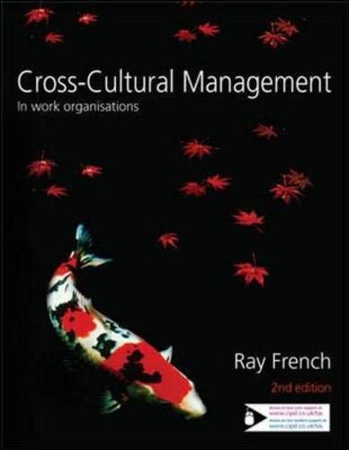 Imagen de archivo de Cross-Cultural Management in Work Organisations a la venta por AwesomeBooks