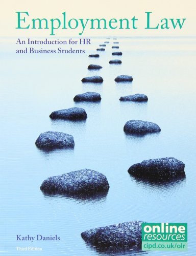 Stock image for Employment Law : An introduction for HR and business students for sale by AwesomeBooks