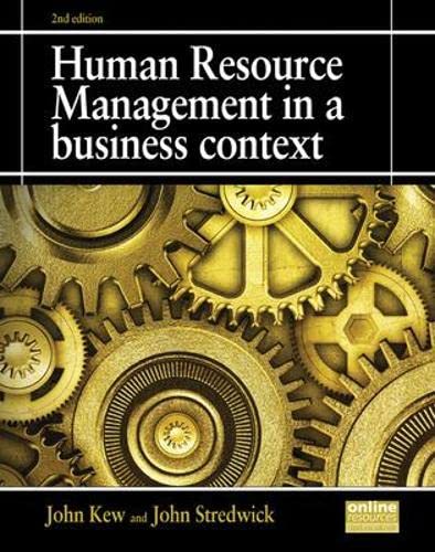 9781843983170: Human Resource Management in a Business Context