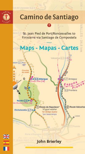 Beispielbild fr Camino de Santiago Maps / Mapas / Cartes: St. Jean Pied de Port/Roncesvalles to Finisterre via Santiago de Compostela zum Verkauf von Weird Books