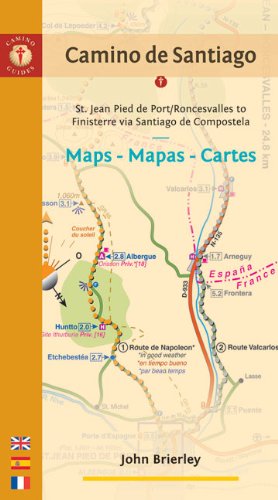 9781844095292: Camino De Santiago - Maps: St Jean Pied de Port/Roncesvilles - Finisterre via Santiago de Compostela (Camino Guides)