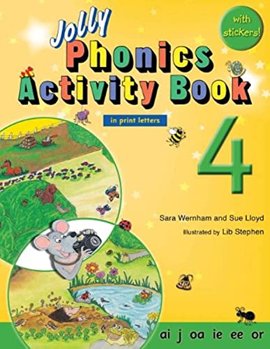 Stock image for Jolly Phonics Activity Book 4: In Print Letters (American English Edition) for sale by ThriftBooks-Dallas