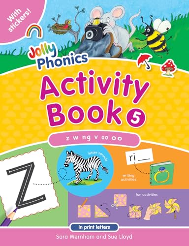 9781844142736: Jolly Phonics Activity Book 5 (in Print Letters) (Jolly Phonics Activity Books, Set 1-7)