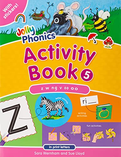 9781844142736: Jolly Phonics Activity Book: In Print Letters (5)