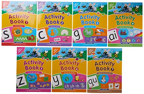 9781844142767: Jolly Phonics Activity Book Set: In Print Letters (1-7)