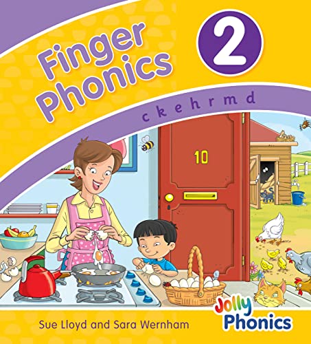 Stock image for Finger Phonics Book 2: in Precursive Letters (British English edition) (Jolly Phonics: Finger Phonics) for sale by Revaluation Books