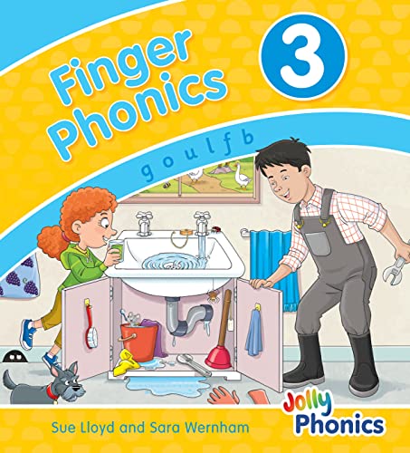 Stock image for Finger Phonics Book 3: in Precursive Letters (British English edition) (Jolly Phonics: Finger Phonics) for sale by Revaluation Books