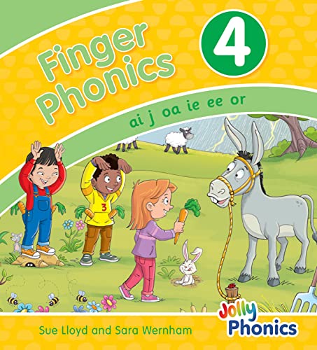 Stock image for Finger Phonics Book 4: in Precursive Letters (British English edition) (Jolly Phonics: Finger Phonics) for sale by Revaluation Books