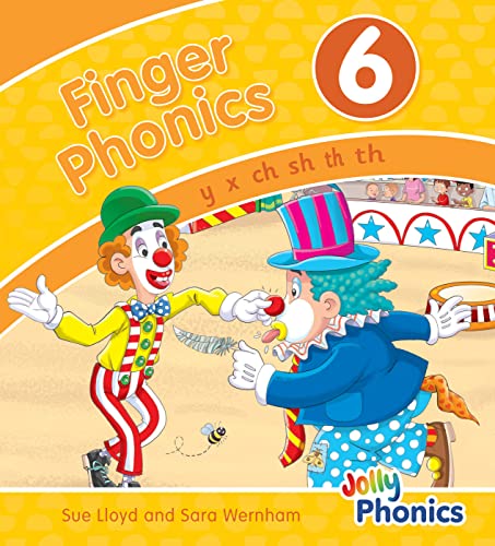 Stock image for Finger Phonics Book 6: in Precursive Letters (British English edition) (Jolly Phonics: Finger Phonics) for sale by Revaluation Books