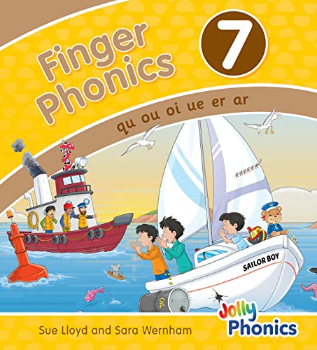 Stock image for Finger Phonics Book 7: in Precursive Letters (British English edition) (Jolly Phonics: Finger Phonics) for sale by Revaluation Books
