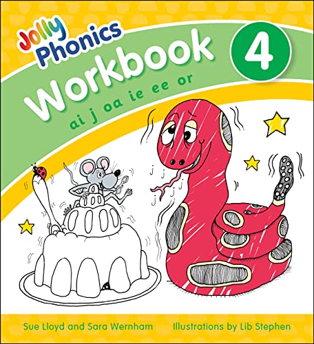 9781844146543: Jolly Phonics Workbook 4: in Precursive Letters (British English edition) (Jolly Phonics Workbooks, set of 1–7)