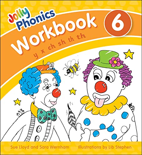Beispielbild fr Jolly Phonics Workbook 6: in Precursive Letters (British English edition) (Jolly Phonics Workbooks, set of 1"7) zum Verkauf von WorldofBooks