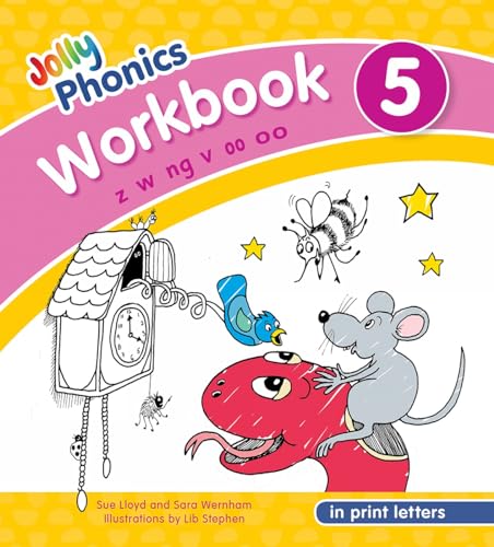 Imagen de archivo de Jolly Phonics Workbook 5: In Print Letters (American English Edition) (Jolly Phonics Workbooks, Set of 1-7) a la venta por GF Books, Inc.