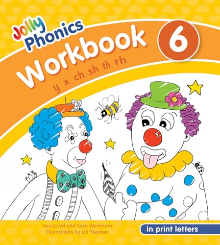 Imagen de archivo de Jolly Phonics Workbook 6: In Print Letters (American English Edition) (Jolly Phonics Workbooks, Set of 1-7) a la venta por GF Books, Inc.