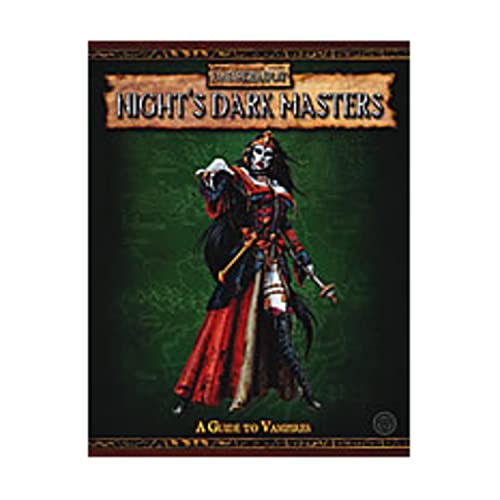 Beispielbild fr Night*s Dark Masters: A Guide to Vampires (Warhammer Fantasy Roleplay) zum Verkauf von dsmbooks