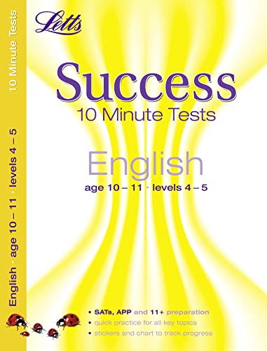 Stock image for Success 10 Minute Tests English 10-11 (KS2 Ten Minute Tests) (Letts Key Stage 2 Success) for sale by WorldofBooks