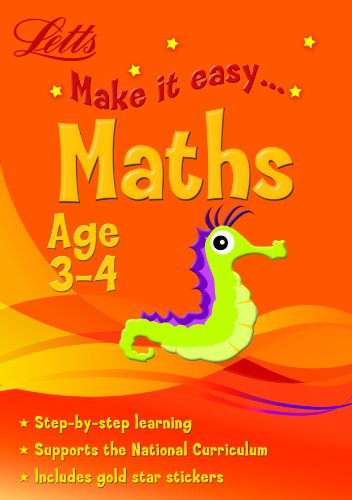 Maths Age 3-4 (Letts Make it Easy) (9781844195091) by Paul Broadbent